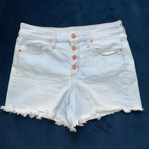 Universal Thread Blue Jean Shorts High-Waisted Frayed